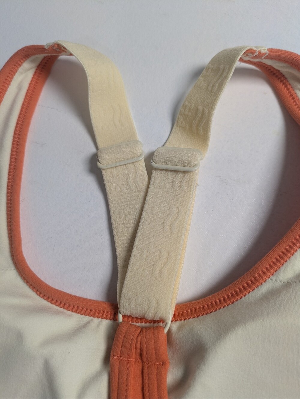 NWT Fair Harbor Corliss Sports Bra Coral Wireless Sz S Coral Race Back Gym Sport - Picture 5 of 12